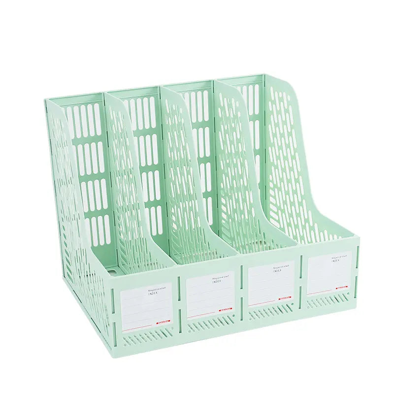 Thickened Quadruple File Rack – Office & Student Use