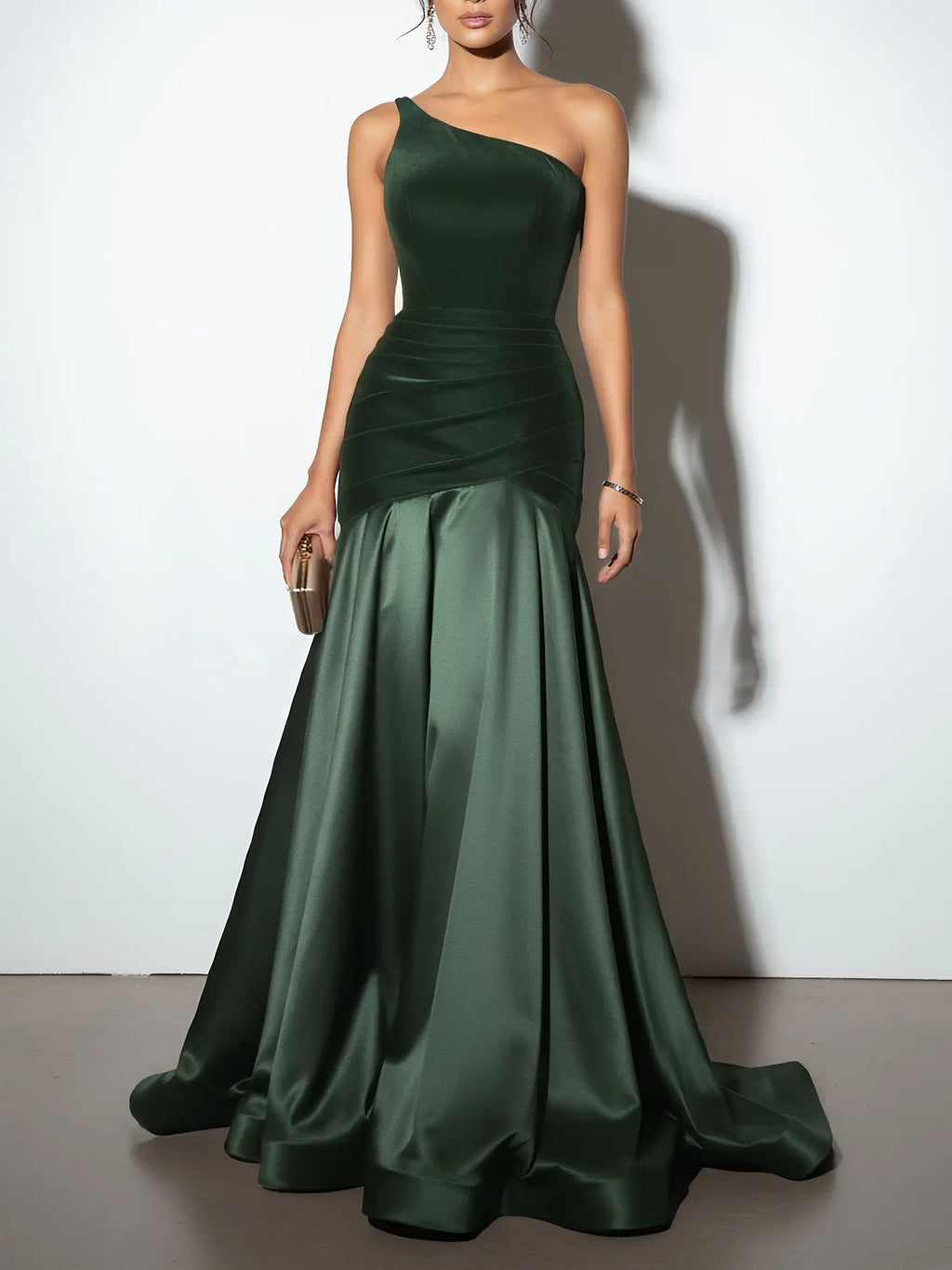 Elegant Party Dresses Women Fashion Waist Slim A-line Spliced Long Dress Female Off-shoulder Velvet Patchwork Evening Gown