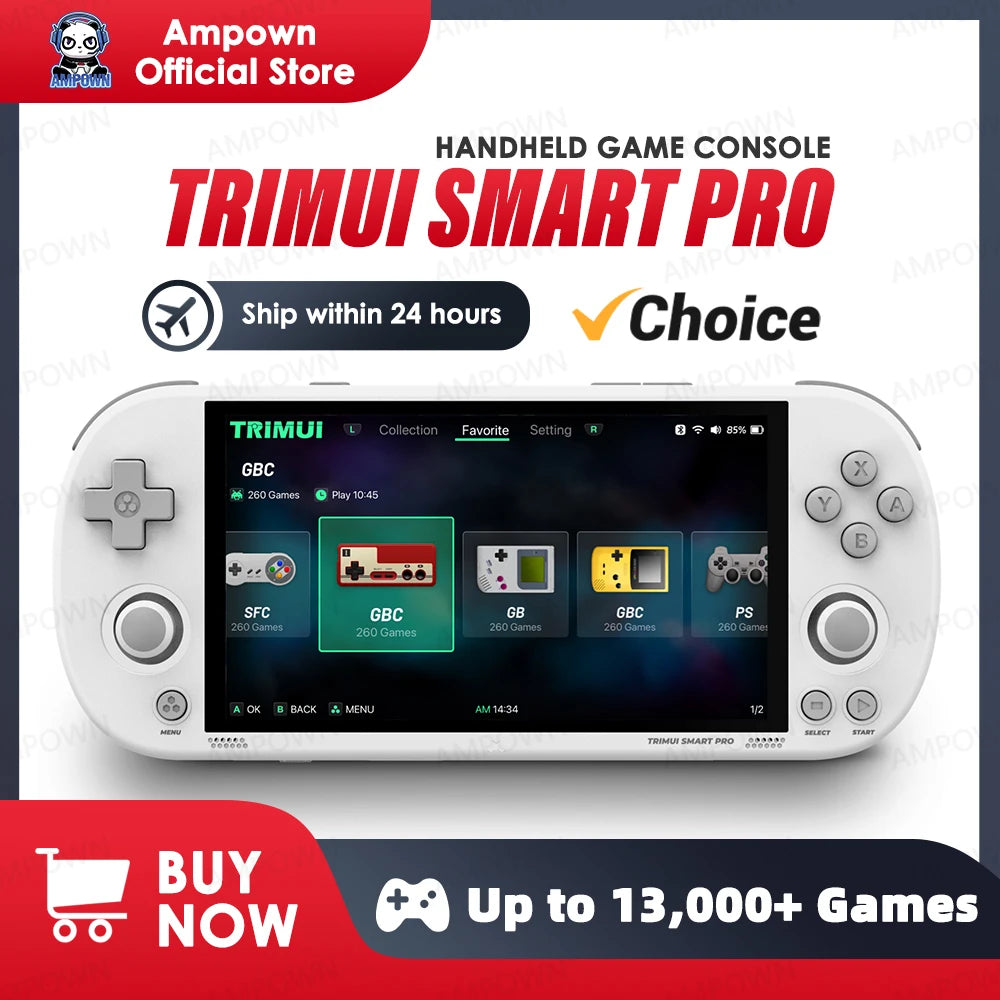 Trimui Smart Pro Console – 4.96" IPS, Linux, RGB