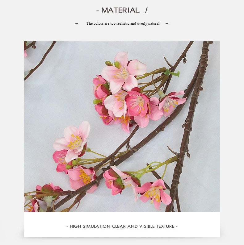 130cm Artificial Cherry Blossom Branch – Decorative