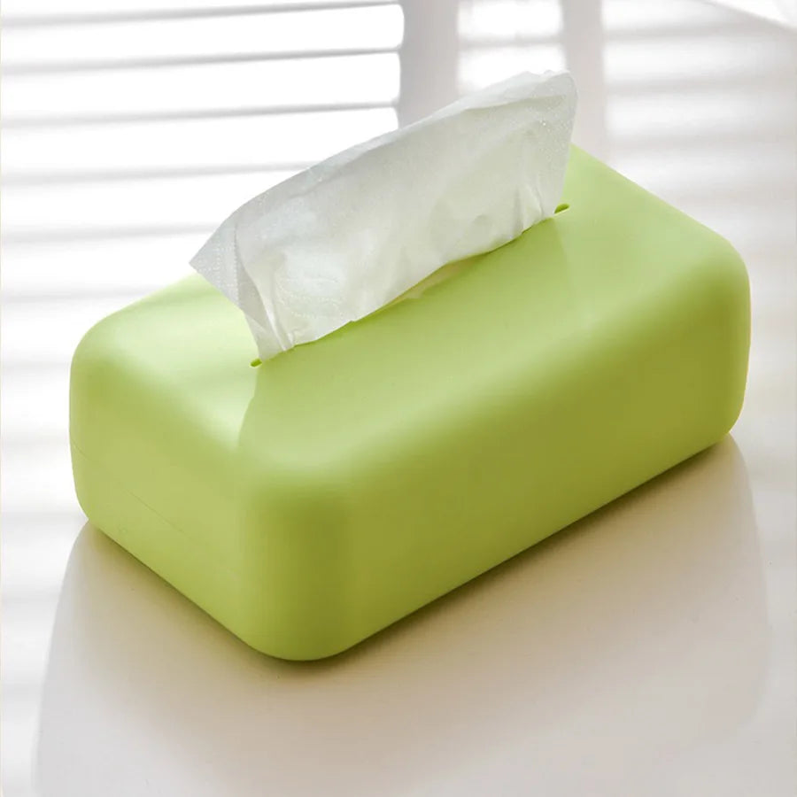 Light Luxury Silicone Tissue Box Cover – Waterproof & Reusable