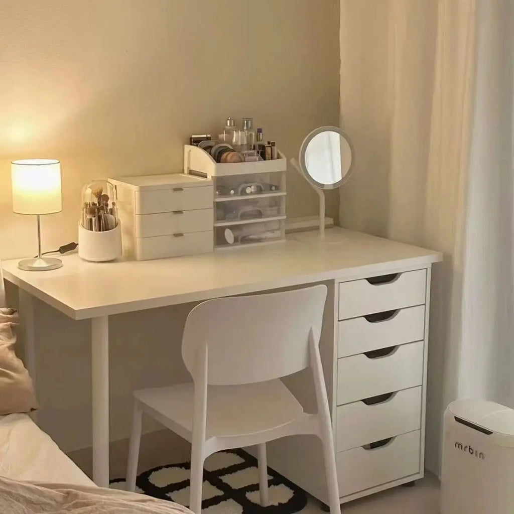 Integrated Cream-Style Study & Work Desk – Girls’ Room
