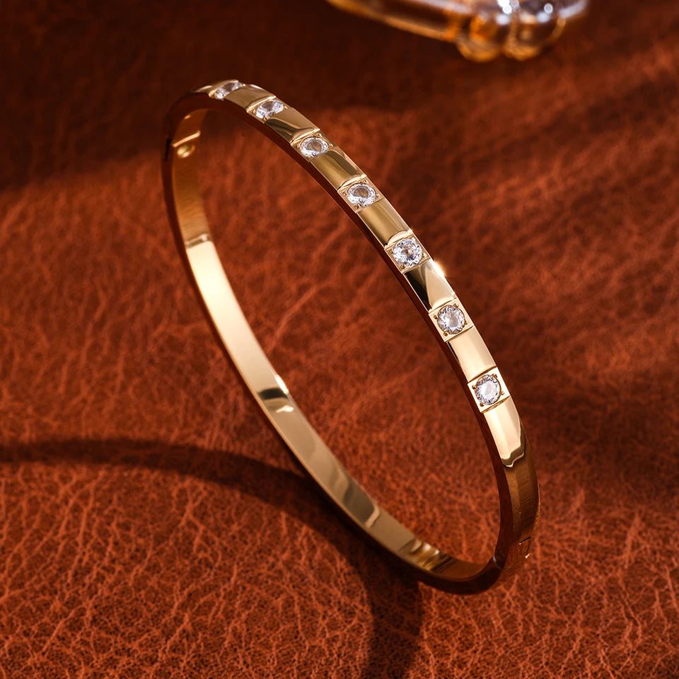 18K Gold-Plated CZ Bracelet