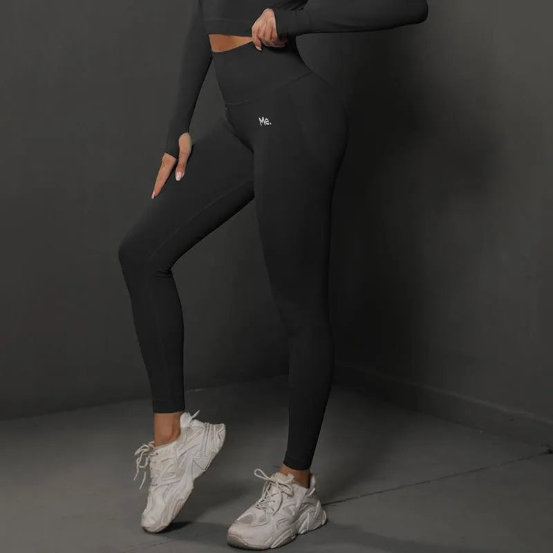 BetterMe Seamless Gym Leggings Yoga Pants Sexy High Waist Booty Lifting Leggings Pants Women Sports Clothing Fitness Wear