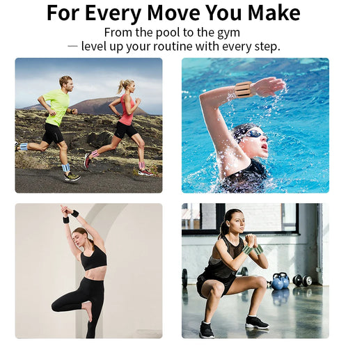 Adjustable Wrist Weight Sweat-proof Silicone Ankle Weights for Home Gym Exercise, Running, Pilates, Yoga, Walking, Strength