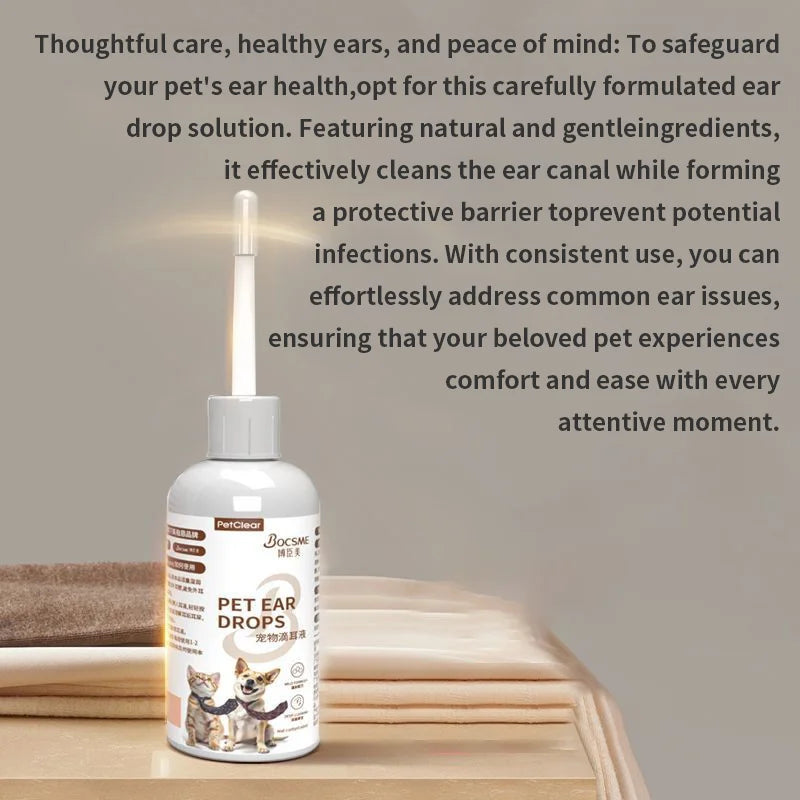 PETCLEAR Dog & Cat Ear Cleaner – 60ml
