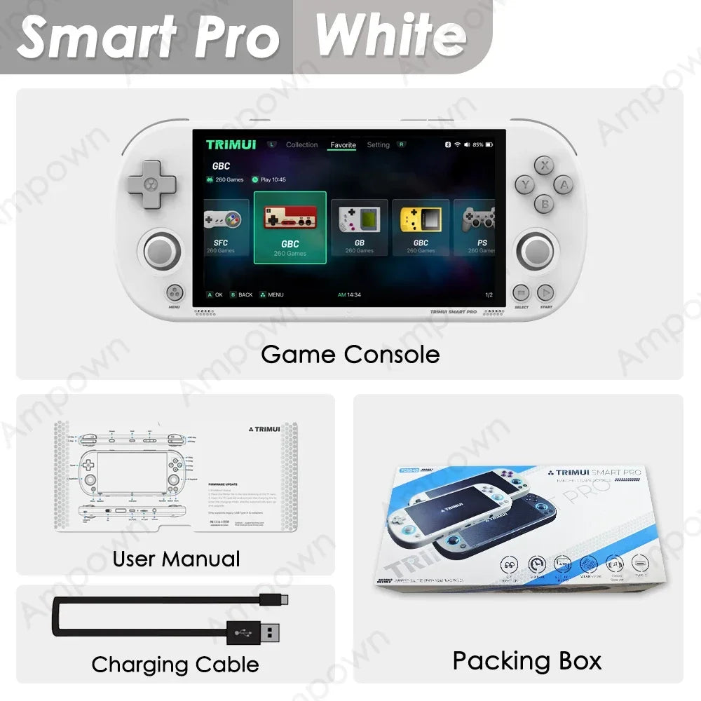Trimui Smart Pro Console – 4.96" IPS, Linux, RGB