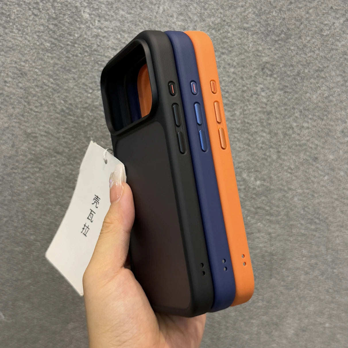 iPhone Case 17 Series – Orange Matte Transparent