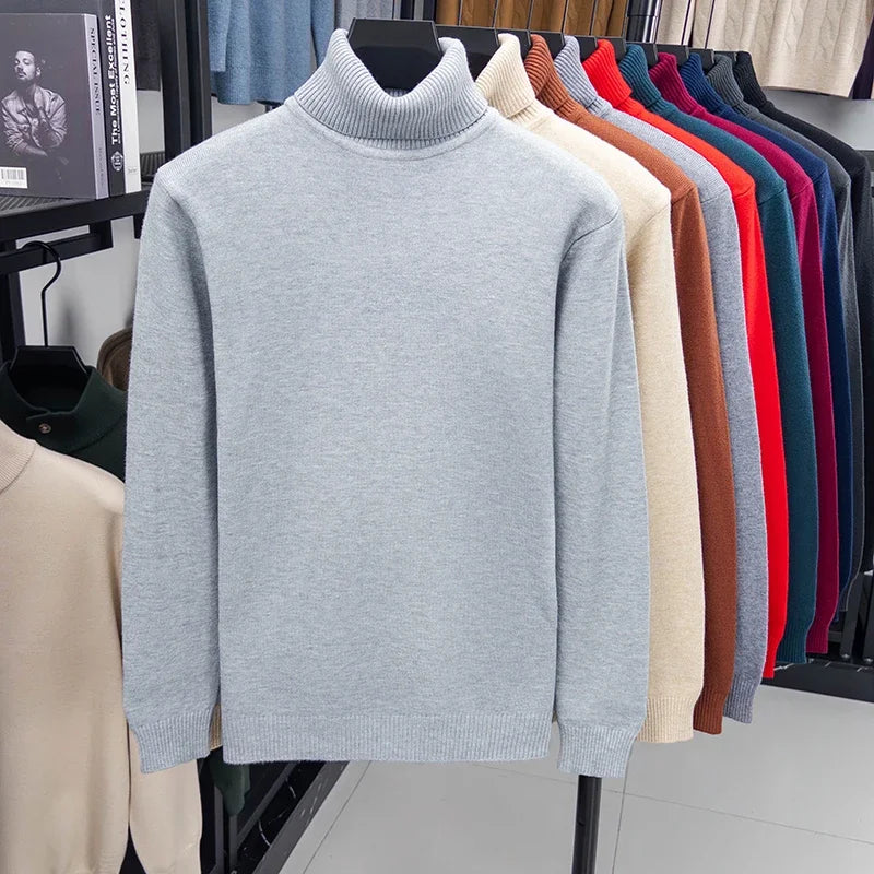 Men’s Knitted Turtleneck Sweater