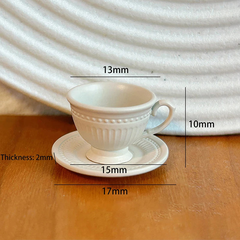Miniature French Coffee Cup & Saucer Set