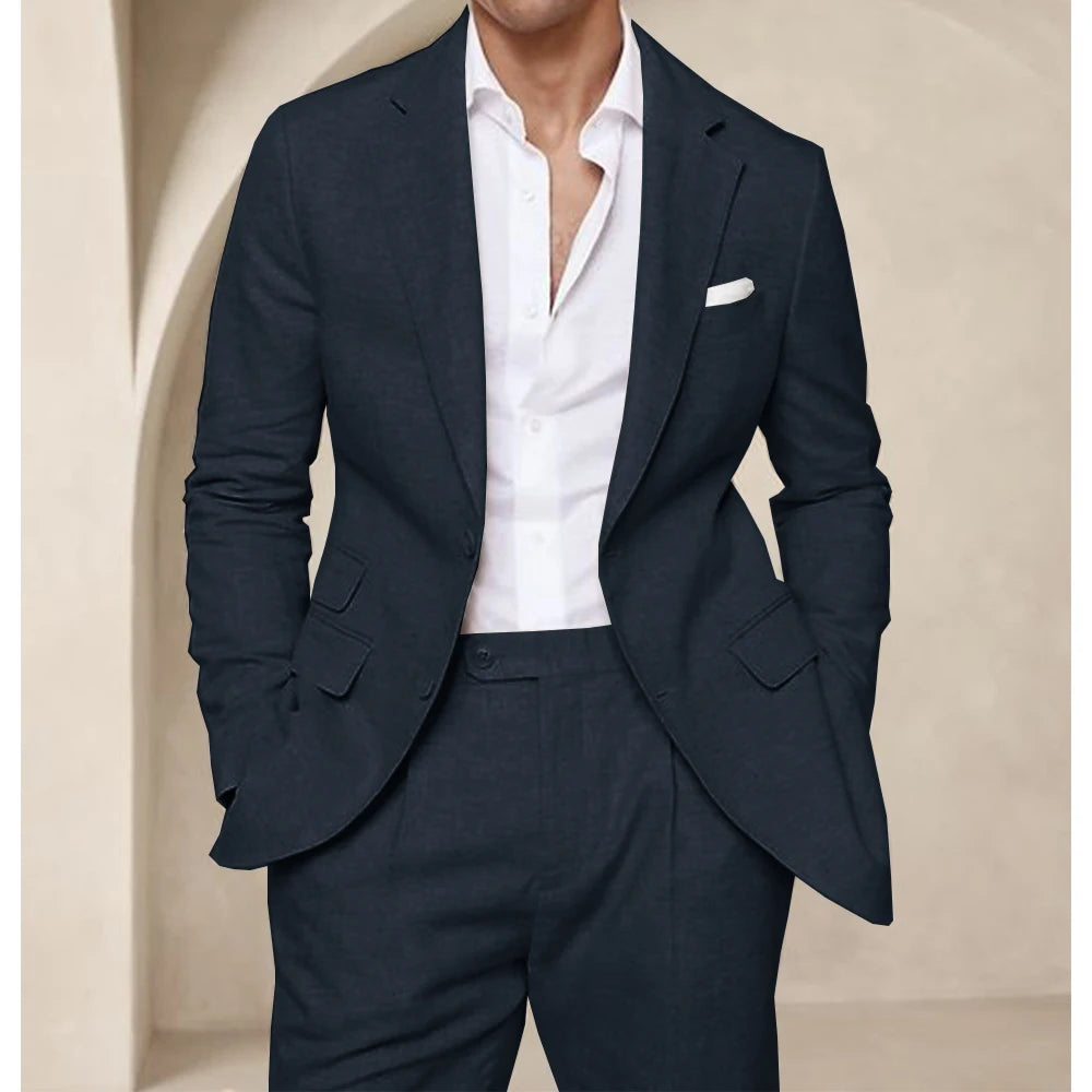 Men’s Summer Linen Suit