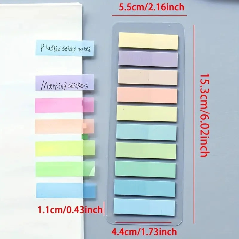 200pcs European Vintage Fluorescent PET Labels – 10 Colors