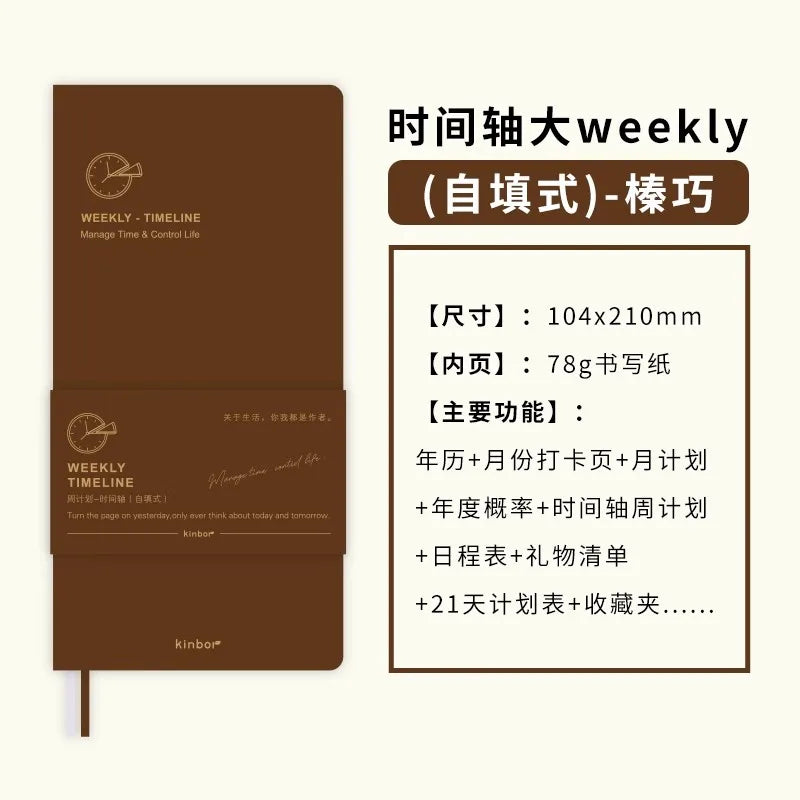 Kinbor Undated Weekly Planner – Daily & Monthly