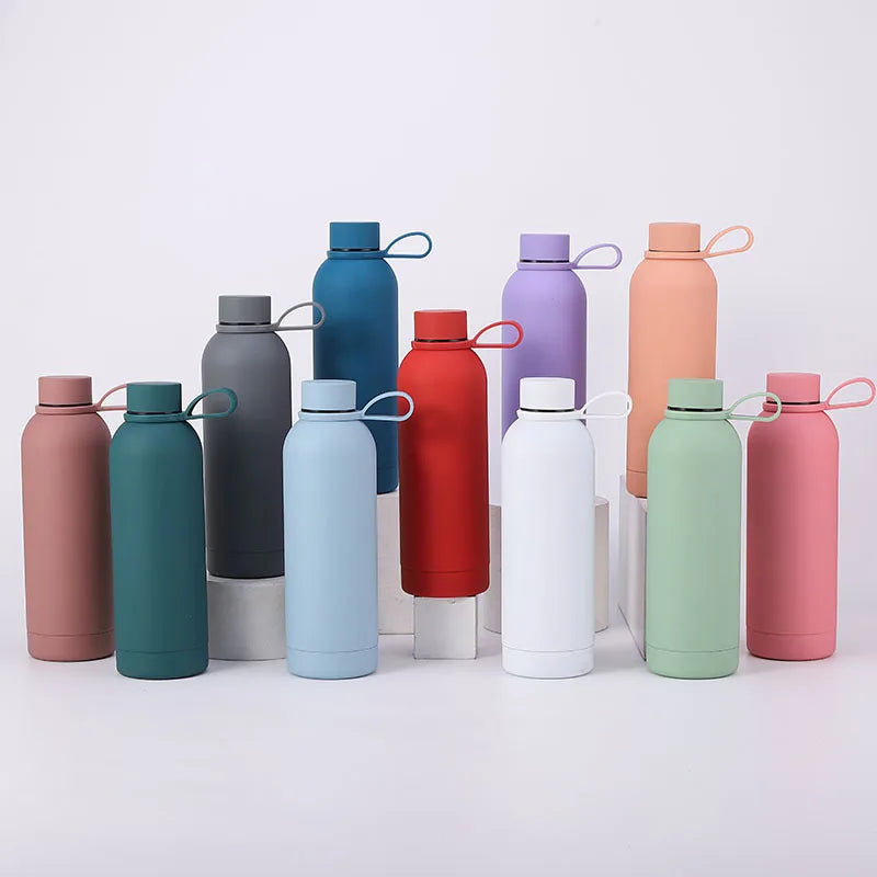 American Style Vacuum Thermos Small-mouth 500/750ml Double Wall Sports Vacuum Water Bottle