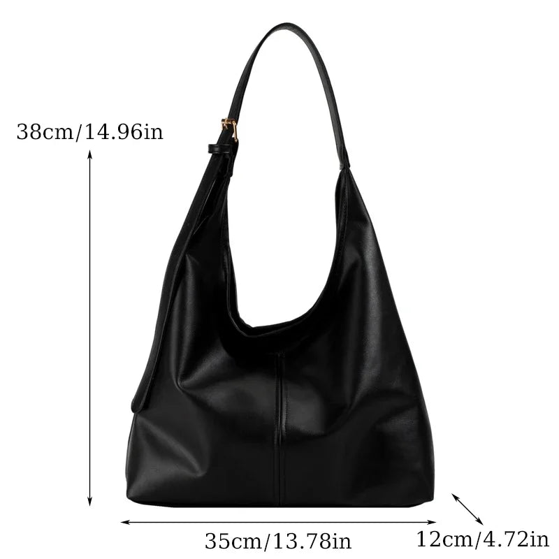 New Retro Women’s Tote Bag – Simple Large Shoulder Handbag
