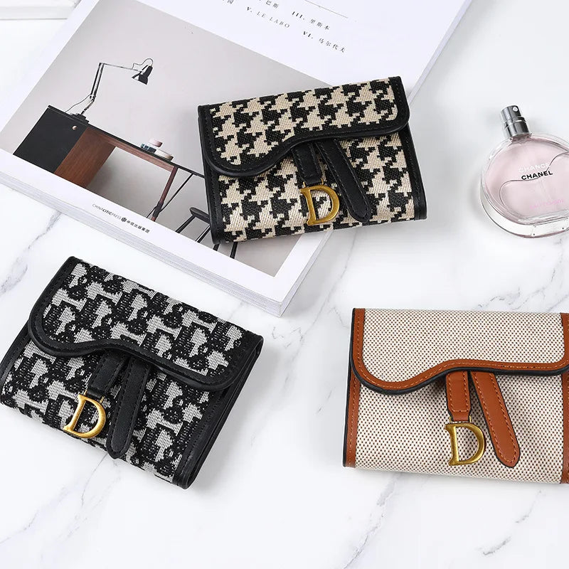 Vintage Style Women's Wallet New Model D-clip Coin Purse Multi-functional Large Capacity Trade Cross-border Coin Card Holder