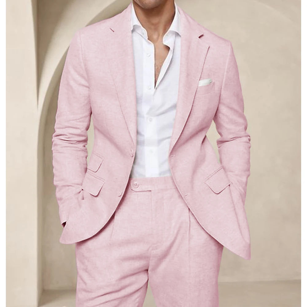 Men’s Summer Linen Suit
