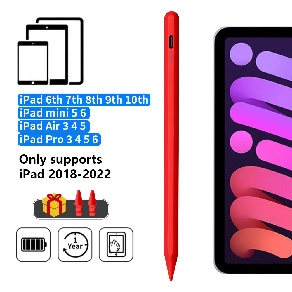 iPad Pencil Stylus – Palm Rejection & Power Indicator
