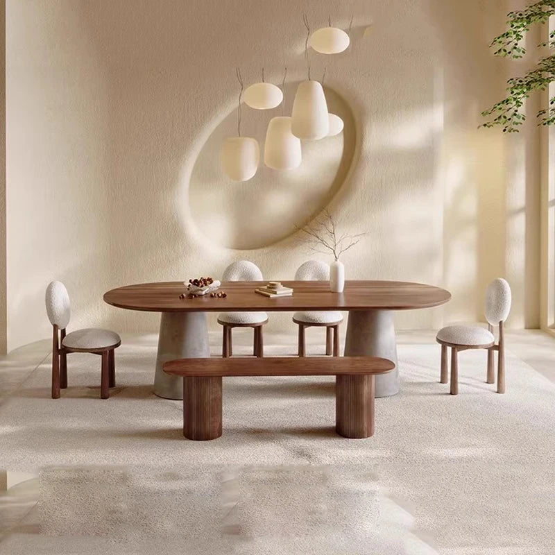 Designer Office Dining Table Wood Reception Space Saving Luxury Dining Table Center Dressing Study Muebles Living Room Furniture