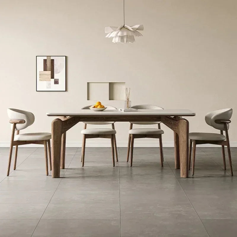Corner Island Dining Table Auxiliary Service Designer Meeting Marble Dining Table Low Square Large Mesa Plegables Furniture CC