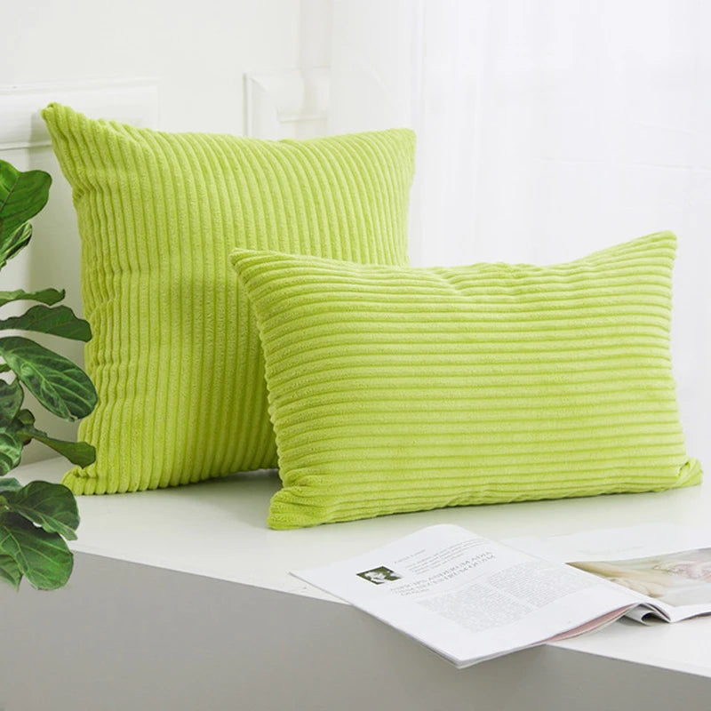 Corduroy Striped Cushion Cover 30x50/40/45/50/55/60cm Soft Comfortable Throw Pillow Case For Living Room Sofa Home Decoration