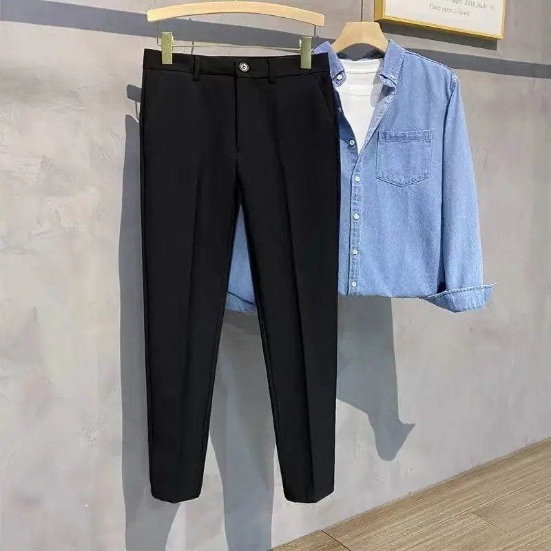 Men’s Slim Fit Ice Silk Pants