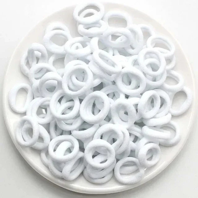 200/1000 PCS Colorful Nylon Elastic Hair Bands for Women & Girls – Small Ponytail Holders & Rubber Hair Ties