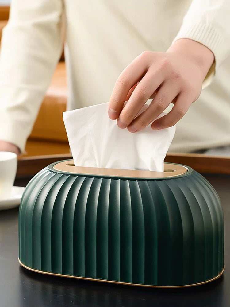 Household Tissue Box with Spring – 1pc