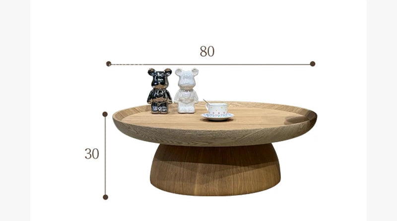 Round Creative Coffee Table Black Walnut Wood Combination Design Coffee Table Built in Design Minimalist furniture accessories
