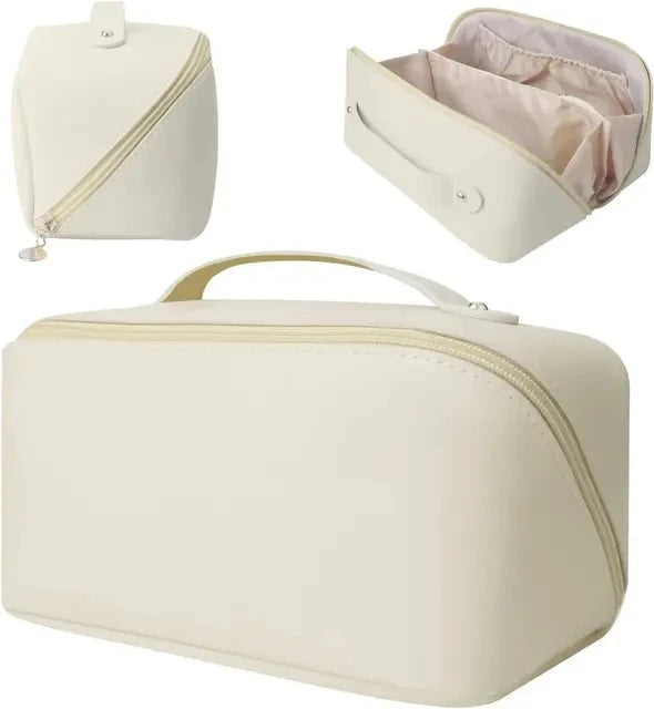 Custom Leather Embroidered Makeup Bag – Personalized Gift