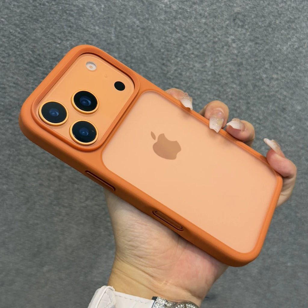 iPhone Case 17 Series – Orange Matte Transparent