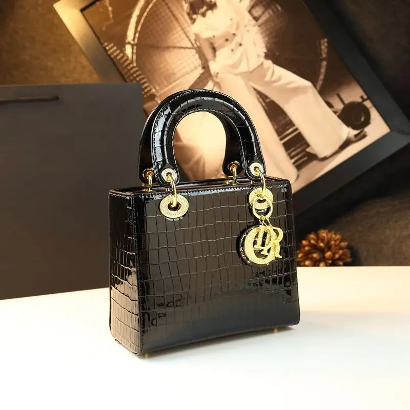 Elegant Crocodile Pattern Single Shoulder Crossbody Bag Fashionable Handbag Luxury Sensation Lady Dior Bag Fresh Sweet Style