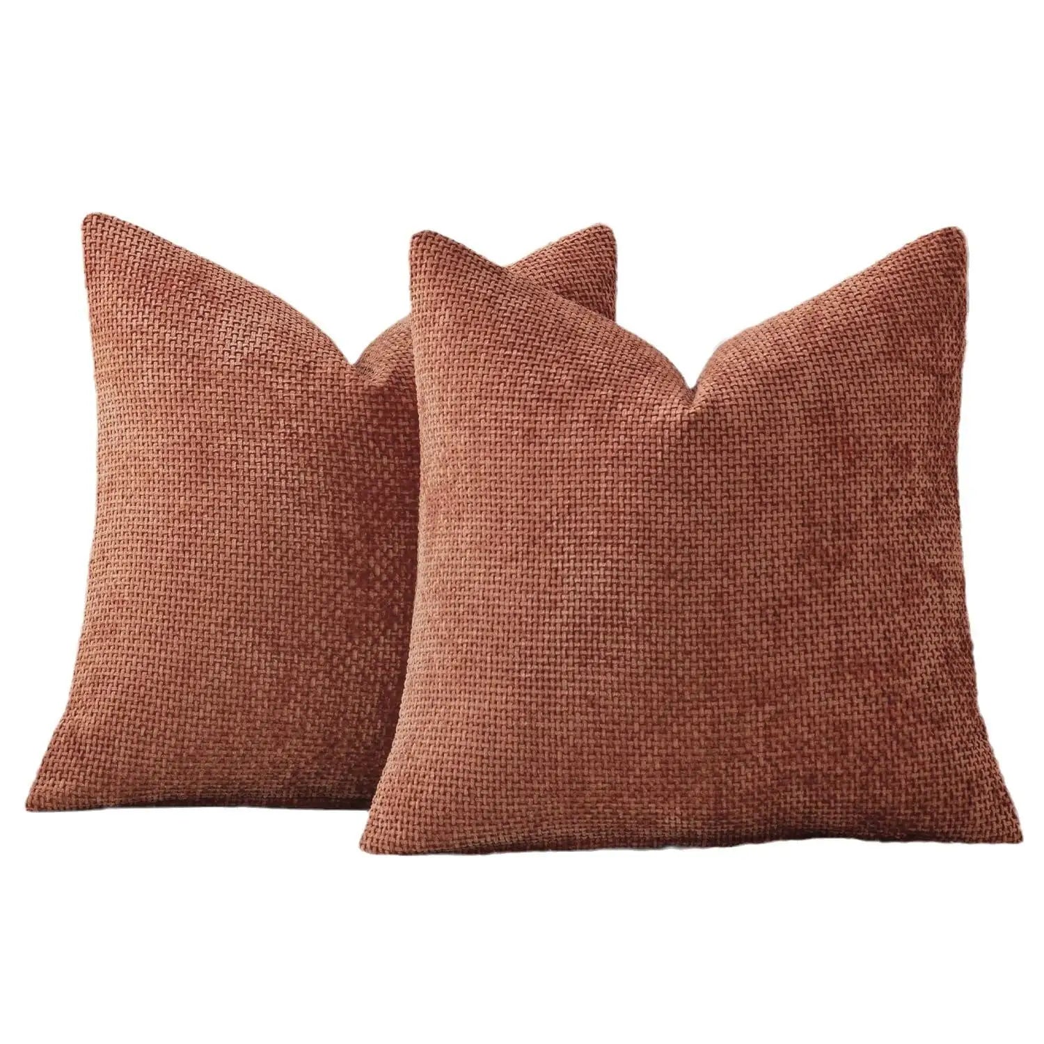 1pcs Chenille Throw Pillow Cover Soft Solid Color Cushion Case with Cross Woven Design Decorative Pillowcase Sofa Bed Home Decor