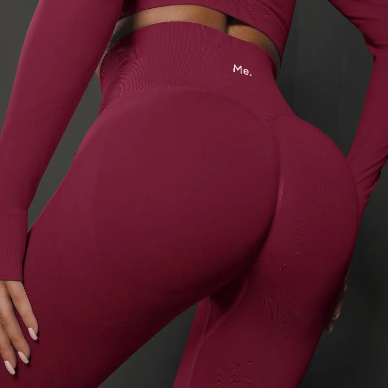 BetterMe Seamless Gym Leggings Yoga Pants Sexy High Waist Booty Lifting Leggings Pants Women Sports Clothing Fitness Wear