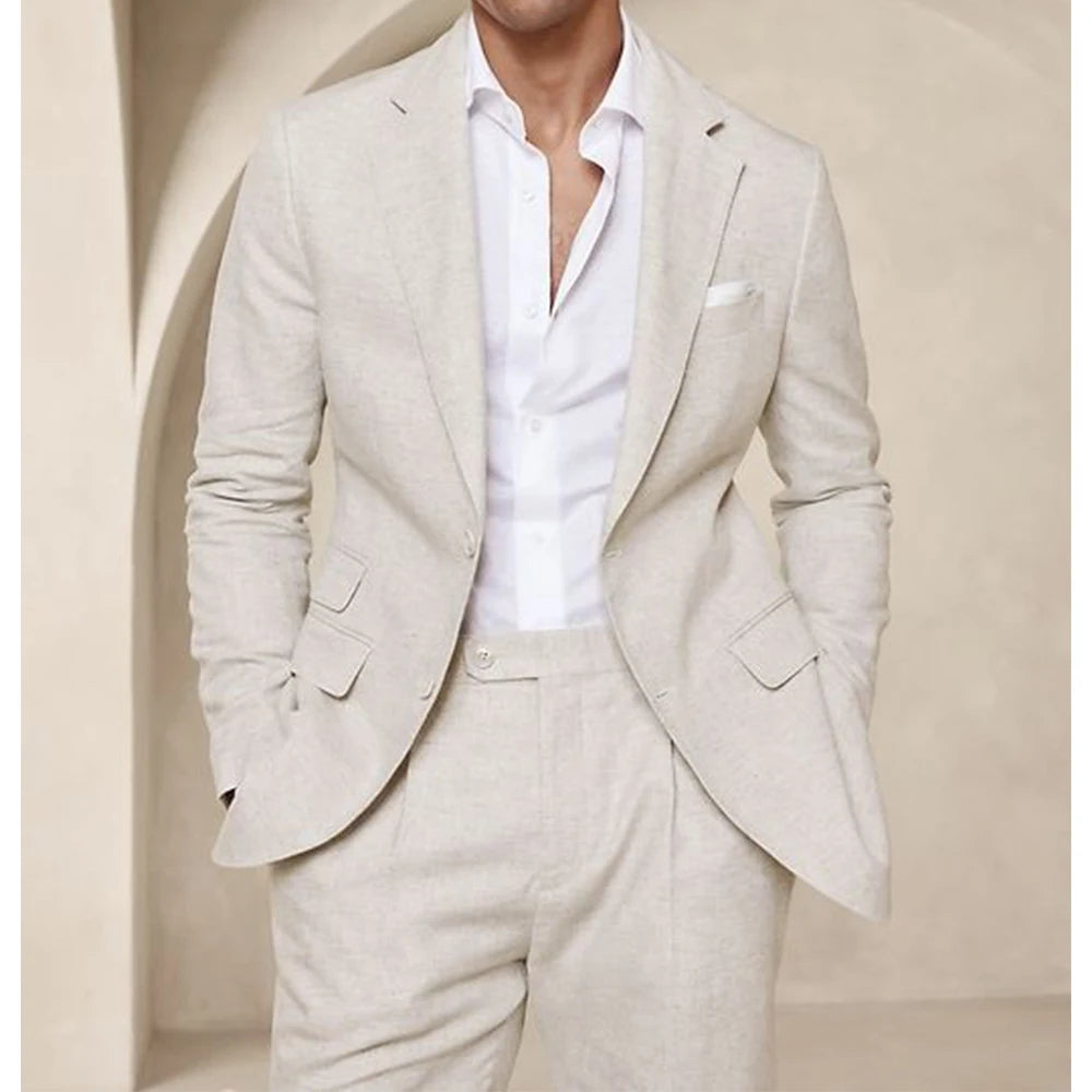 Men’s Summer Linen Suit