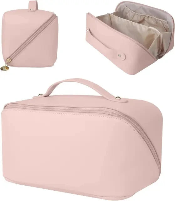 Custom Leather Embroidered Makeup Bag – Personalized Gift
