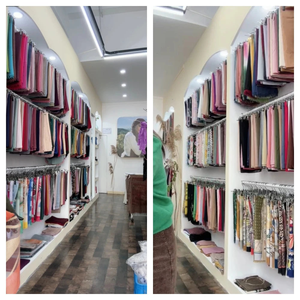 2024 New Solid Color Soft Modal Triangle Scarf Hijab Elastic Mercerized Cotton Wrap for Muslim Woman Hot Sale Headscarf