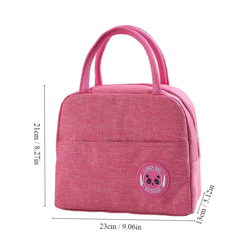 Insulated Bento Lunch Bag – Aluminum Foil Thermal Meal Tote for Students