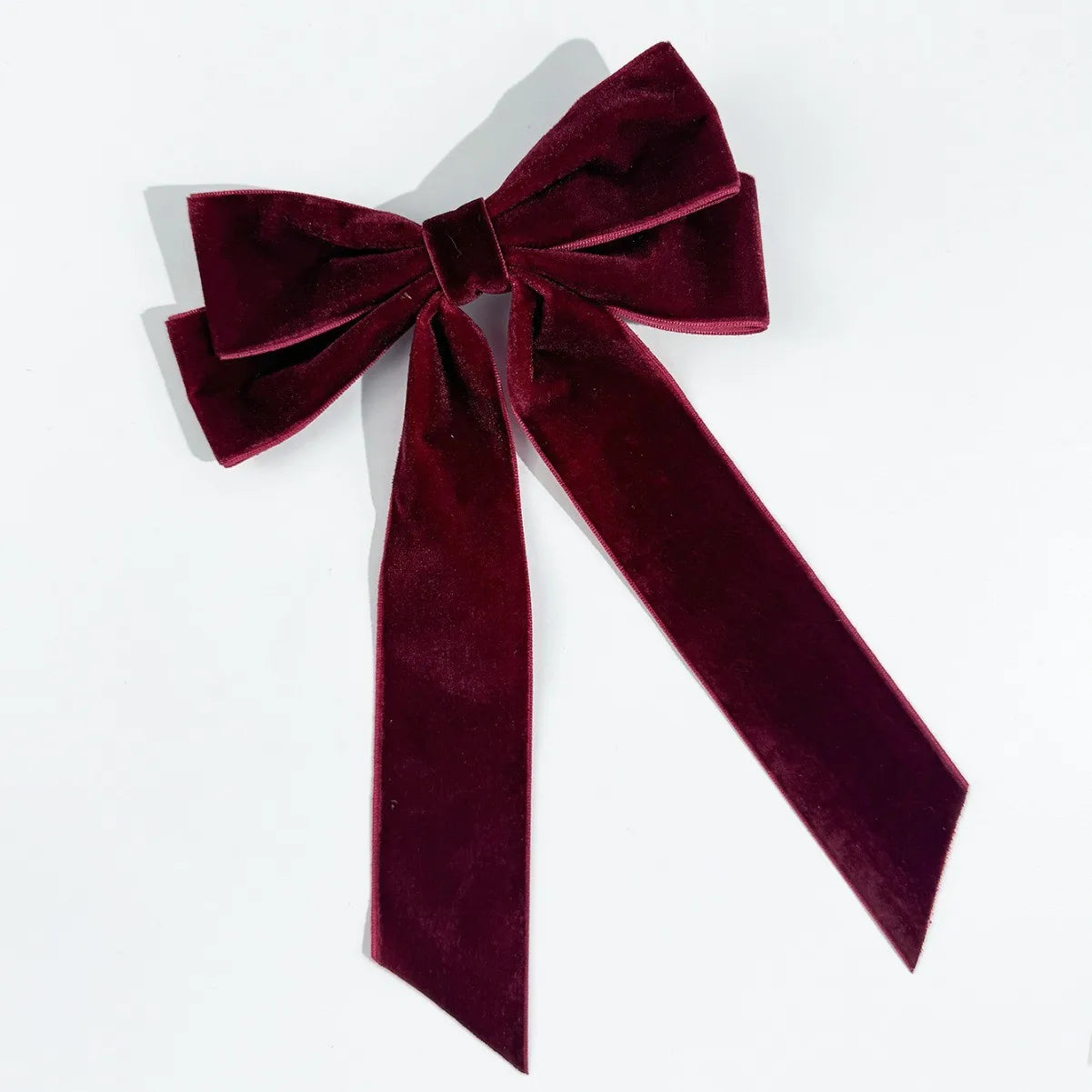 Vintage Velvet Bow Hairpins Barrettes For  Girls Wedding Long Ribbon Korean Hair Clip Hairgrip Accessories Christmas party hair