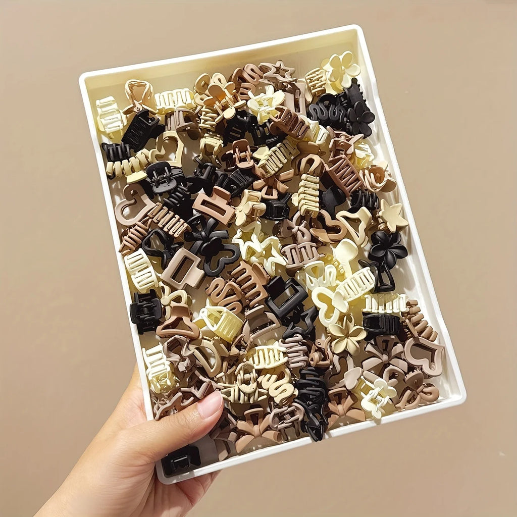 5/10/20/30 PCS Beige Mixed Pack Small Hair Clips – Cute Girls’ Accessories for Daily Wear, Special Occasions & Travel Gifts