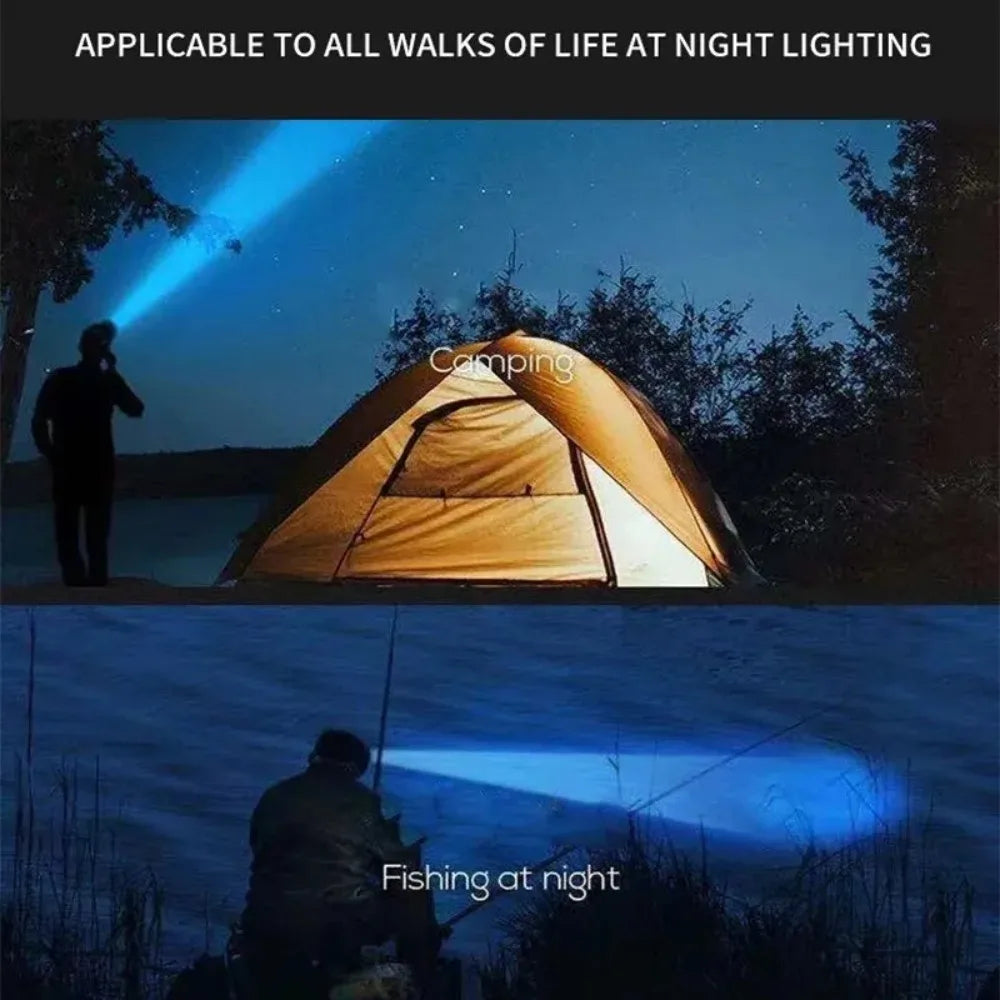 Rechargeable LED Headlamp for Fishing, Camping & Hiking