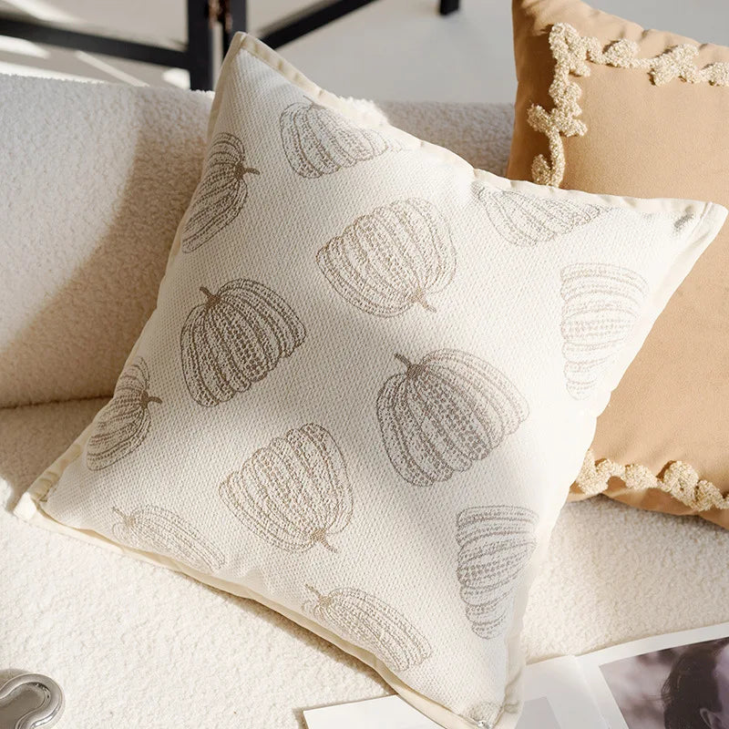 French Antique Nordic Brown Luxury Pillow Covers For Sofa Bed Cushion Elegant Home Decor High-End Soft Vintage Style