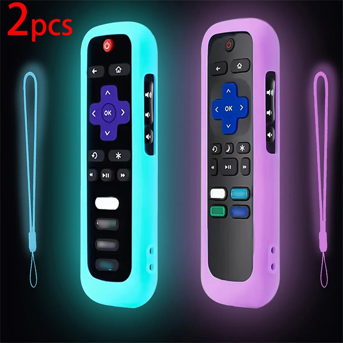 Glow Remote Cover Set – TCL/Hisense/Roku