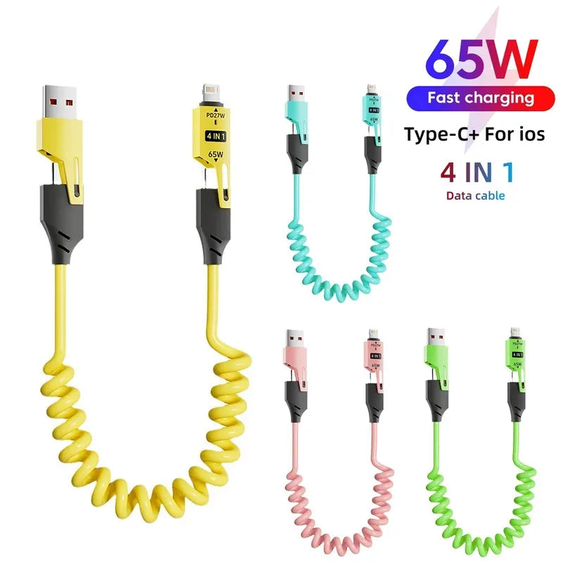 NNBILI 65w Zinc Alloy USB-C 4IN1 Fast Charging