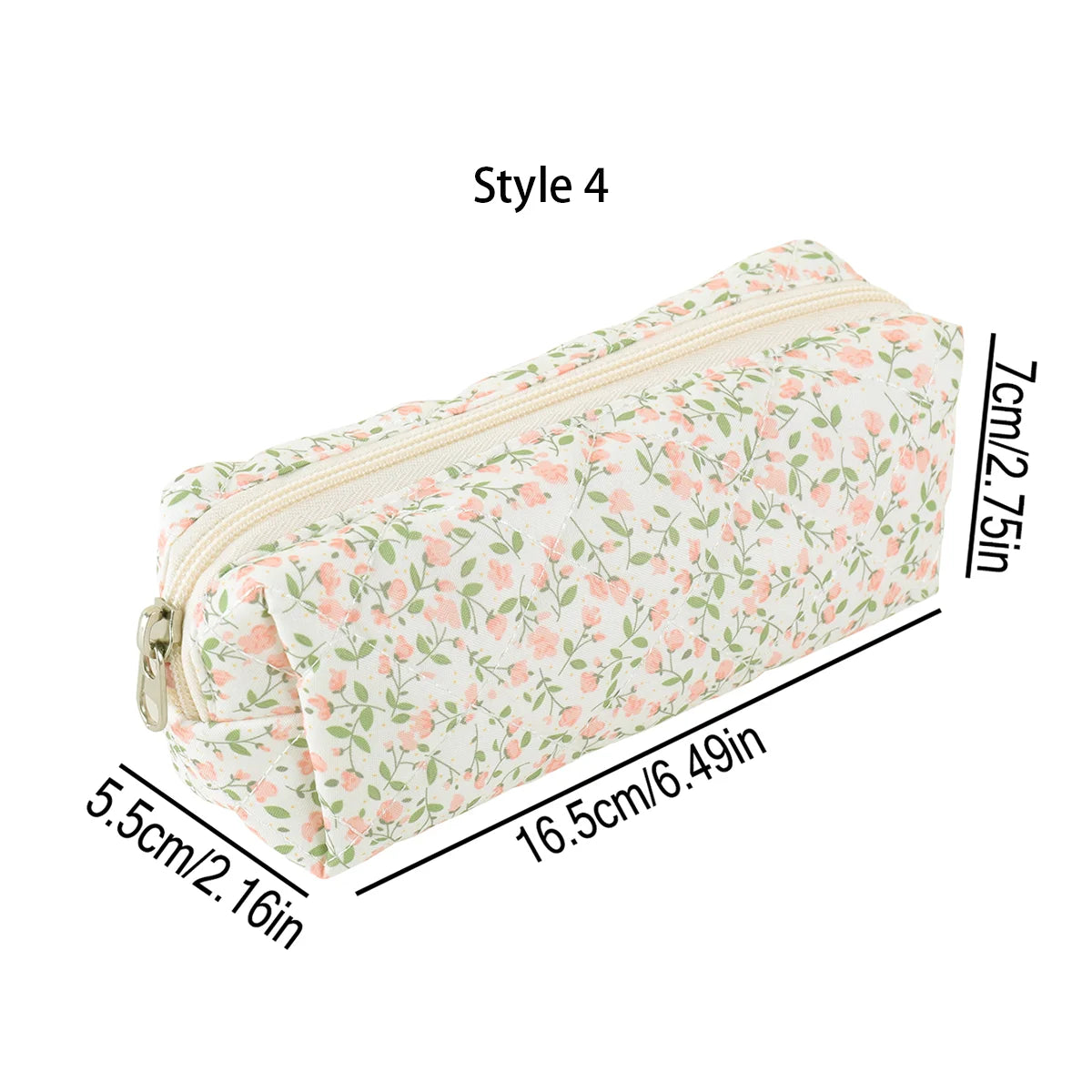 Floral Bowknot Pencil Case