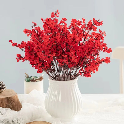 Artificial Silk Gypsophila Peach Flower – Home & Wedding Decor