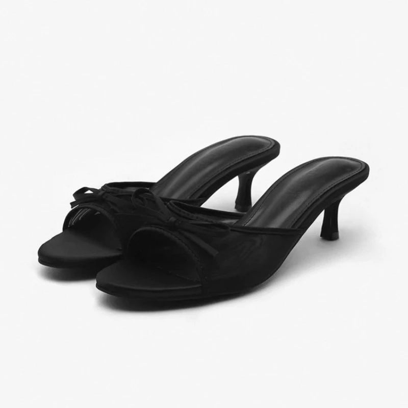 2026 Women Summer New Brand High Heel Sandals Versatile Simple Slim Heel Sandals Slippers