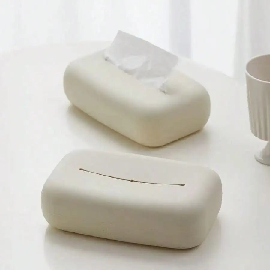 Light Luxury Silicone Tissue Box Cover – Waterproof & Reusable