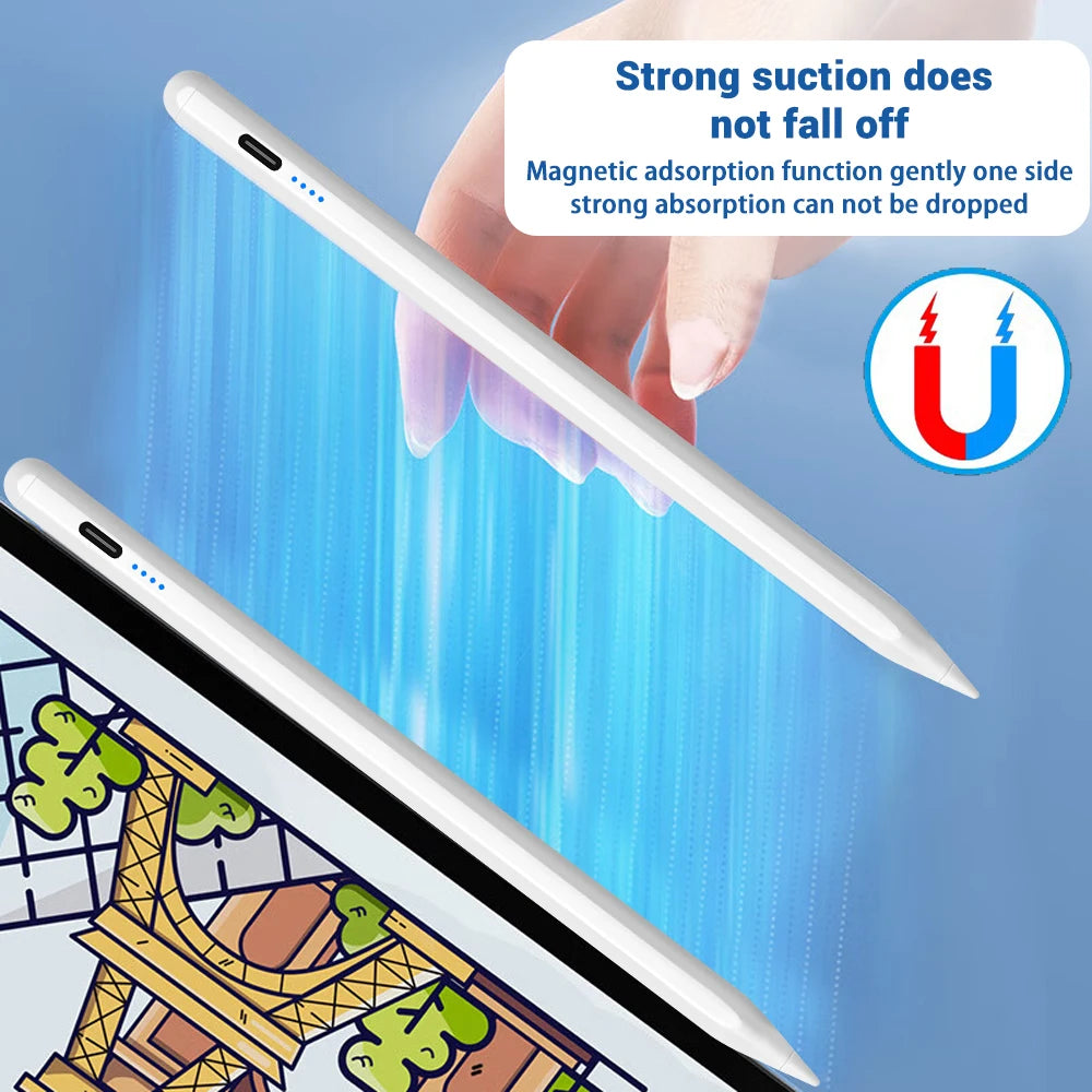 iPad Stylus Pen – Palm Rejection & Power Display