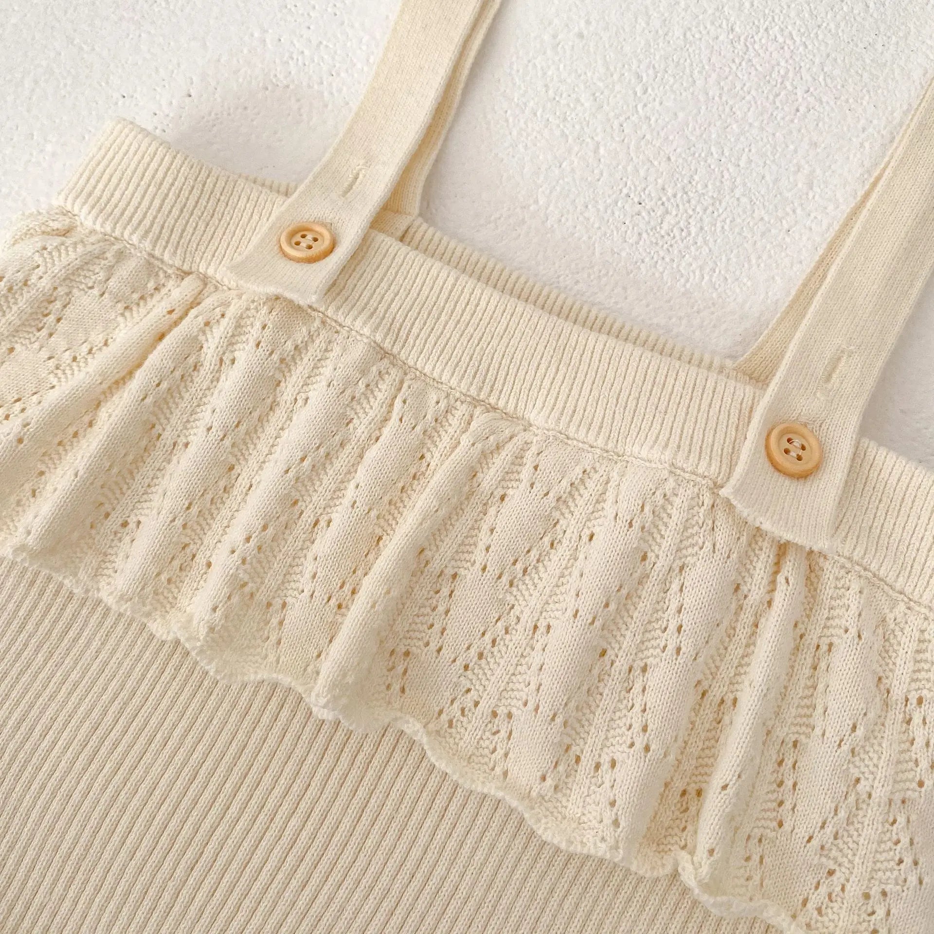 Jacquard Knitted Baby Romper – Versatile Bodysuit